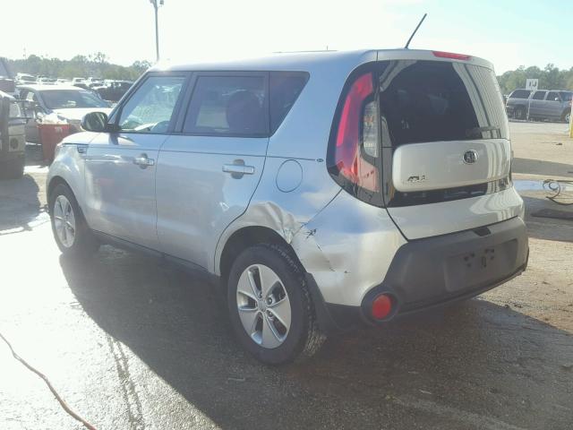 KNDJN2A27F7810176 - 2015 KIA SOUL SILVER photo 3