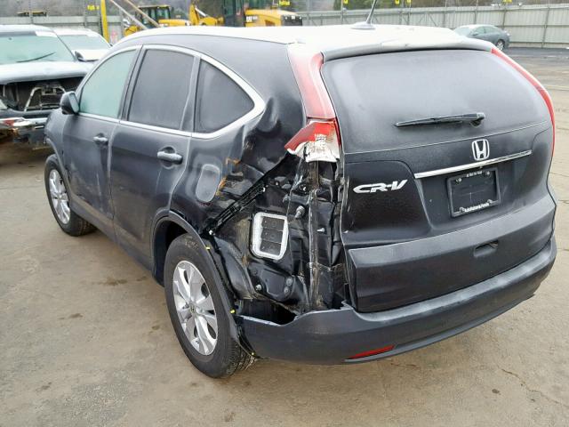 2HKRM3H7XDH521217 - 2013 HONDA CR-V EXL BLACK photo 3