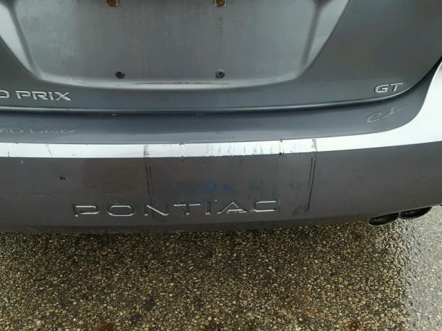 2G2WS522351266144 - 2005 PONTIAC GRAND PRIX GRAY photo 9