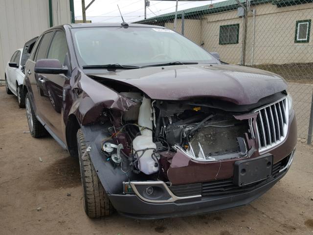 2LMDJ8JK2BBJ27542 - 2011 LINCOLN MKX BURGUNDY photo 1