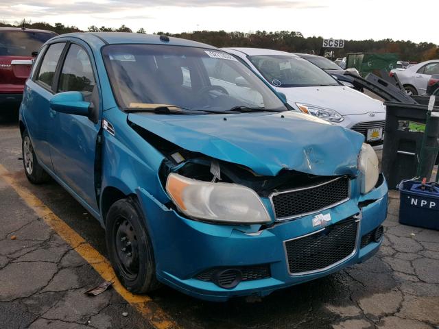 KL1TD66E69B620142 - 2009 CHEVROLET AVEO LS BLUE photo 1