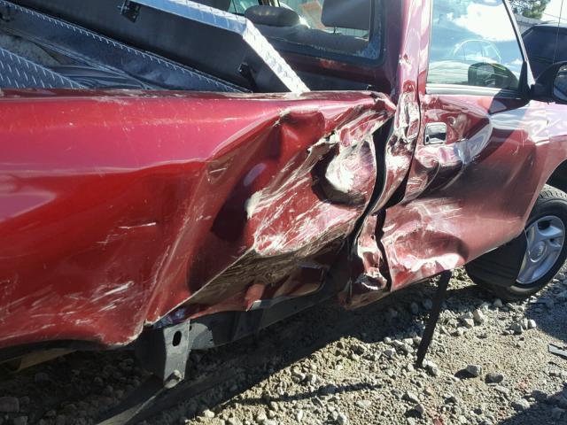 5TBJT32145S464957 - 2005 TOYOTA TUNDRA RED photo 9
