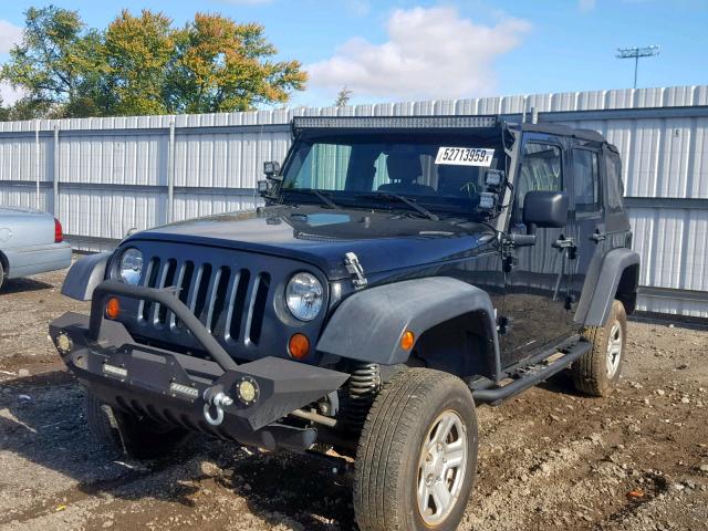 1J4GB39177L130625 - 2007 JEEP WRANGLER X BLACK photo 2