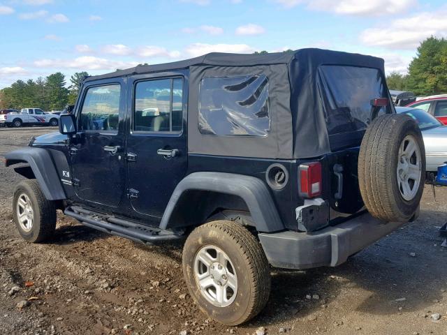 1J4GB39177L130625 - 2007 JEEP WRANGLER X BLACK photo 3