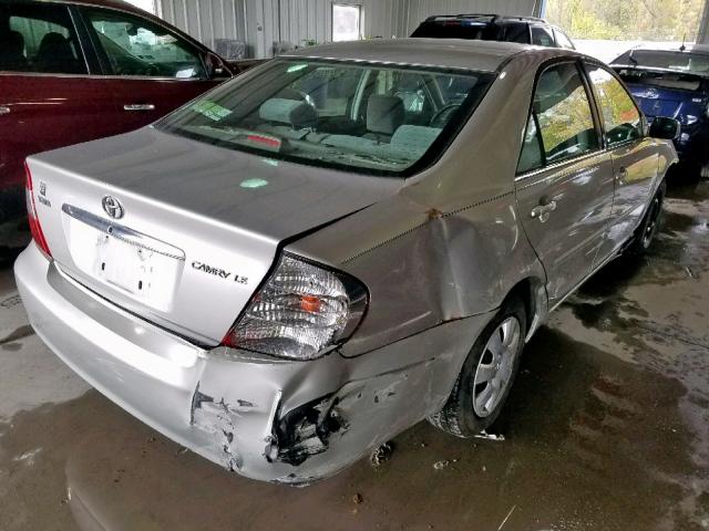 4T1BE32K54U915057 - 2004 TOYOTA CAMRY LE SILVER photo 4