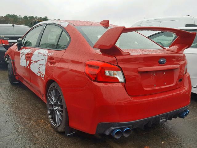 JF1VA2V60H9811980 - 2017 SUBARU WRX STI RED photo 3