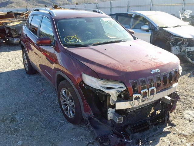 1C4PJLLB0KD220101 - 2019 JEEP CHEROKEE L BURGUNDY photo 1