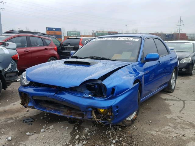 JF1GD29692G523233 - 2002 SUBARU IMPREZA WR BLUE photo 2