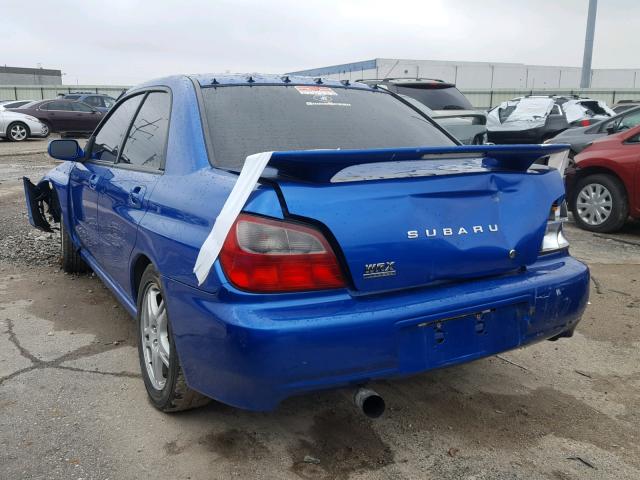 JF1GD29692G523233 - 2002 SUBARU IMPREZA WR BLUE photo 3