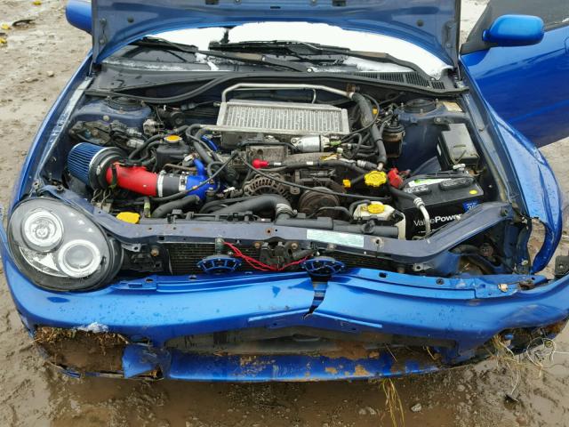 JF1GD29692G523233 - 2002 SUBARU IMPREZA WR BLUE photo 7