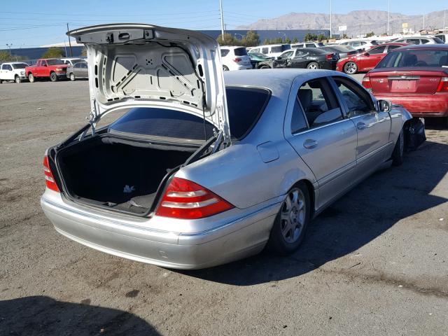 WDBNG70J5YA126877 - 2000 MERCEDES-BENZ S 430 SILVER photo 4