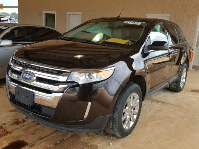 2FMDK3KCXDBA89094 - 2013 FORD EDGE LIMIT BLACK photo 2