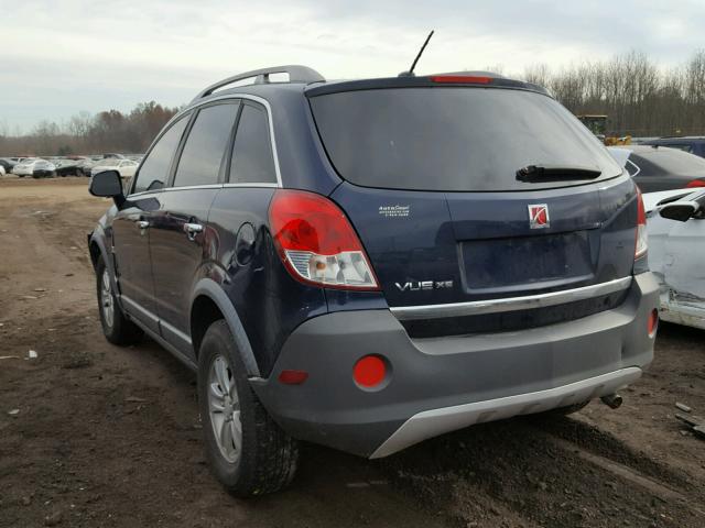 3GSCL33PX8S667732 - 2008 SATURN VUE XE BLUE photo 3