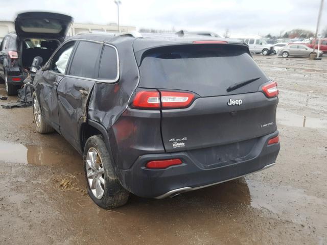 1C4PJMDBXGW276711 - 2016 JEEP CHEROKEE L GRAY photo 3