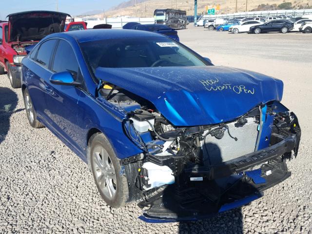 5NPE34AF7JH633977 - 2018 HYUNDAI SONATA SPO BLUE photo 1