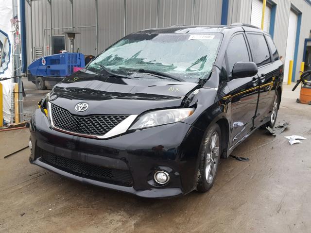 5TDXK3DC5BS141435 - 2011 TOYOTA SIENNA SPO BLACK photo 2