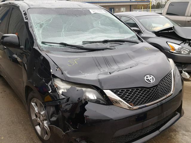 5TDXK3DC5BS141435 - 2011 TOYOTA SIENNA SPO BLACK photo 9