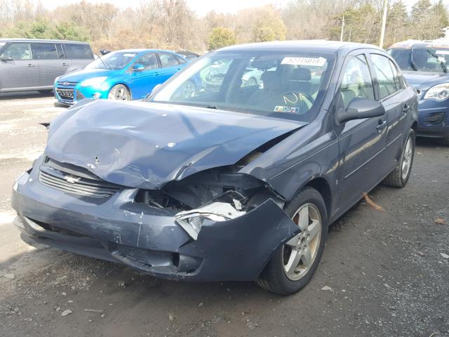 1G1AL58F287235402 - 2008 CHEVROLET COBALT LT GRAY photo 2