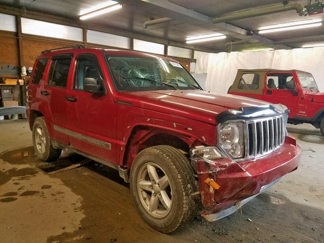 1J8GN58K09W529972 - 2009 JEEP LIBERTY LI RED photo 1