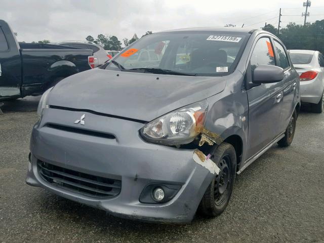 ML32A3HJ2FH041313 - 2015 MITSUBISHI MIRAGE DE GRAY photo 2