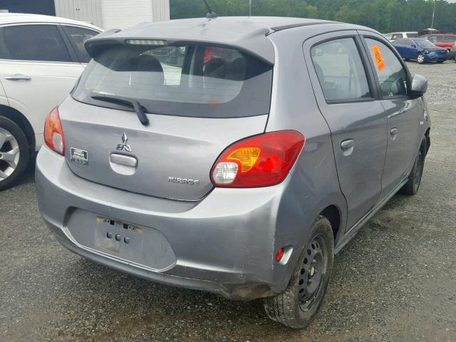 ML32A3HJ2FH041313 - 2015 MITSUBISHI MIRAGE DE GRAY photo 4