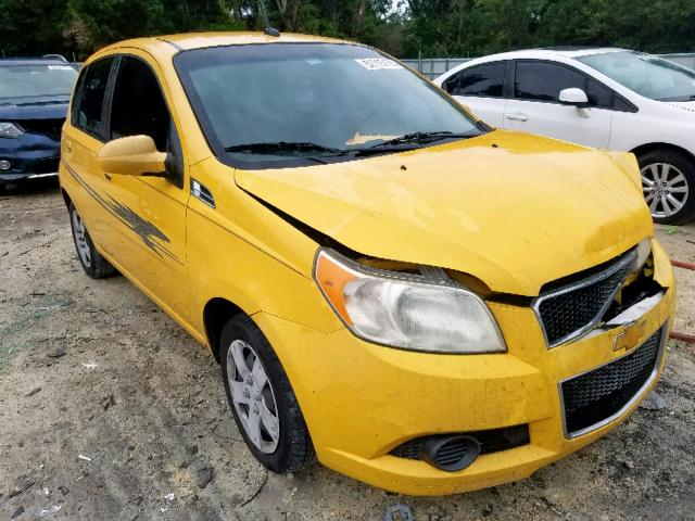 KL1TD6DE8AB128302 - 2010 CHEVROLET AVEO LS YELLOW photo 1