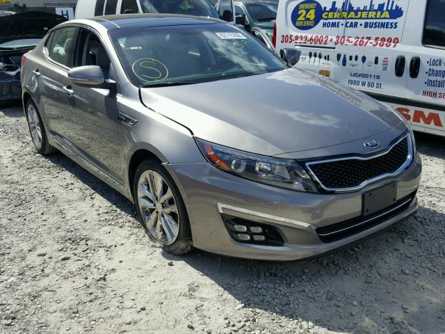 5XXGR4A63FG422575 - 2015 KIA OPTIMA SX BEIGE photo 1