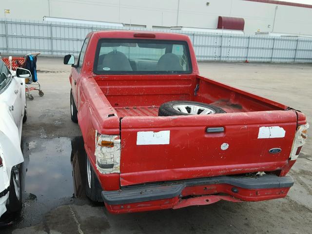 1FTYR10C9XPA31161 - 1999 FORD RANGER RED photo 3