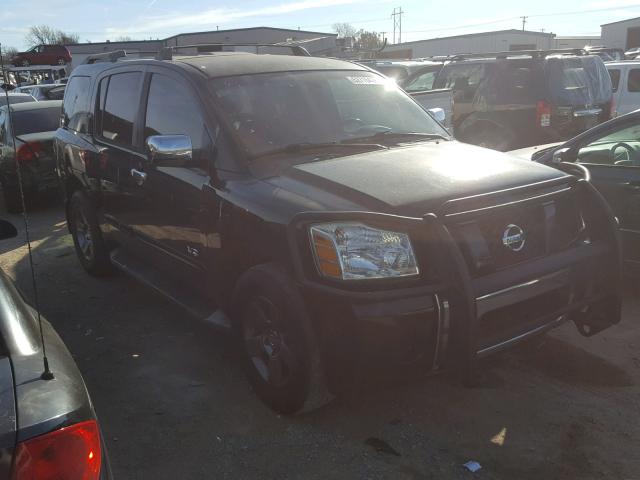 5N1AA08B65N724188 - 2005 NISSAN ARMADA SE BLACK photo 1