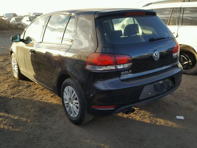 WVWDB7AJ4CW056097 - 2012 VOLKSWAGEN GOLF 黑色 照片 3