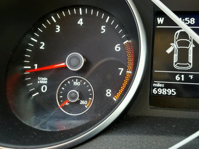 WVWDB7AJ4CW056097 - 2012 VOLKSWAGEN GOLF 黑色 照片 8