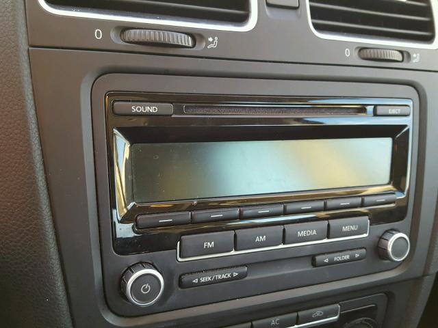 WVWDB7AJ4CW056097 - 2012 VOLKSWAGEN GOLF 黑色 照片 9