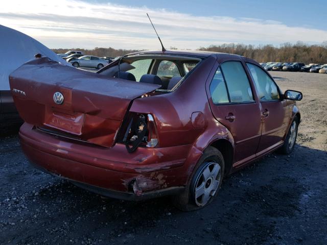 3VWSA29M7YM056286 - 2000 VOLKSWAGEN JETTA GLS RED photo 4