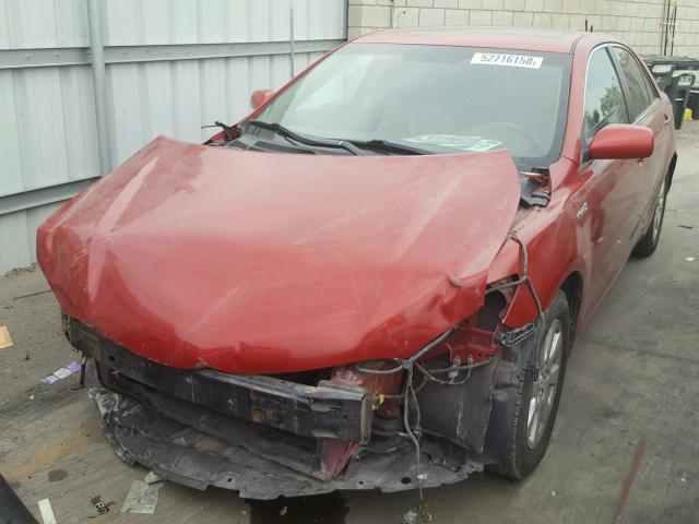 4T1BB46K78U060554 - 2008 TOYOTA CAMRY HYBR RED photo 2