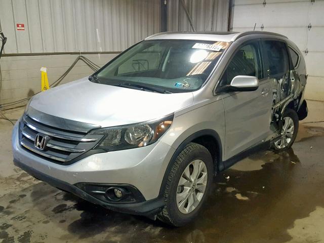 2HKRM4H73DH622993 - 2013 HONDA CR-V EXL SILVER photo 2