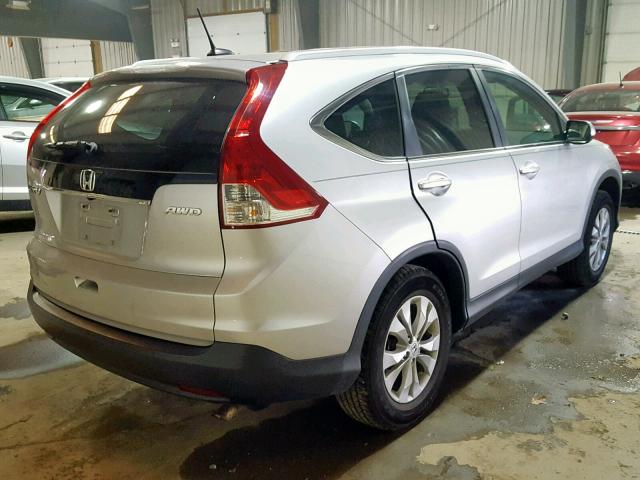 2HKRM4H73DH622993 - 2013 HONDA CR-V EXL SILVER photo 4