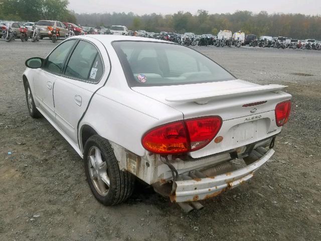 1G3NL52E24C228329 - 2004 OLDSMOBILE ALERO GL WHITE photo 3