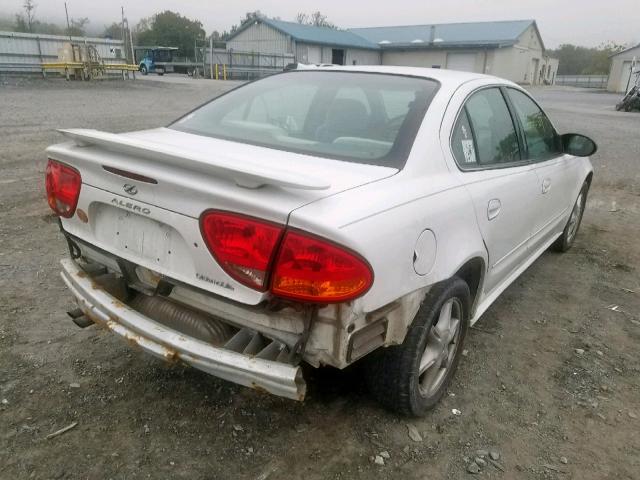 1G3NL52E24C228329 - 2004 OLDSMOBILE ALERO GL WHITE photo 4