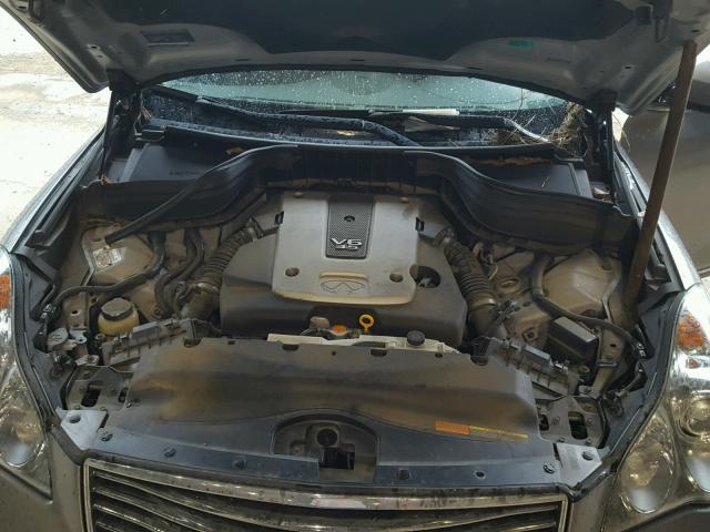 JNKAJ09E38M305513 - 2008 INFINITI EX35 BASE GRAY photo 7