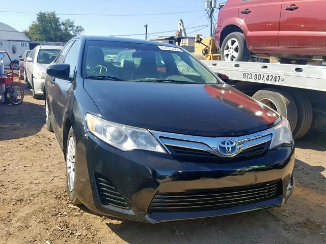 4T1BD1FK3EU140342 - 2014 TOYOTA CAMRY HYBR BLACK photo 1