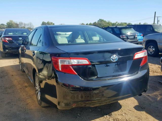 4T1BD1FK3EU140342 - 2014 TOYOTA CAMRY HYBR BLACK photo 3