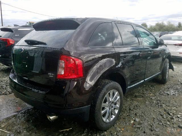 2FMDK4JC7DBC68569 - 2013 FORD EDGE SEL BLACK photo 4