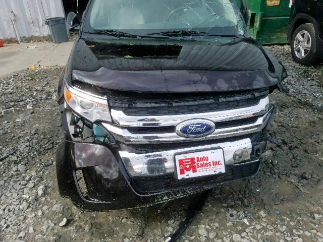 2FMDK4JC7DBC68569 - 2013 FORD EDGE SEL BLACK photo 7