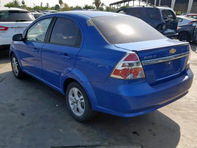 KL1TD5DEXAB113164 - 2010 CHEVROLET AVEO LS BLUE photo 3