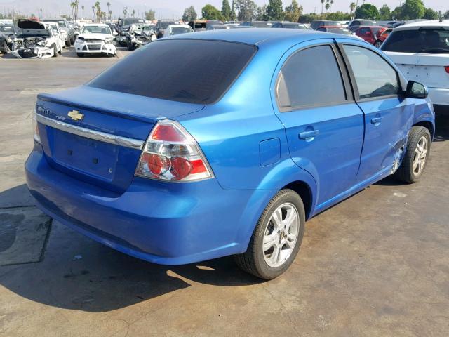 KL1TD5DEXAB113164 - 2010 CHEVROLET AVEO LS BLUE photo 4