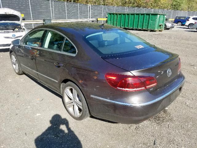 WVWBP7ANXDE509156 - 2013 VOLKSWAGEN CC SPORT BROWN photo 3