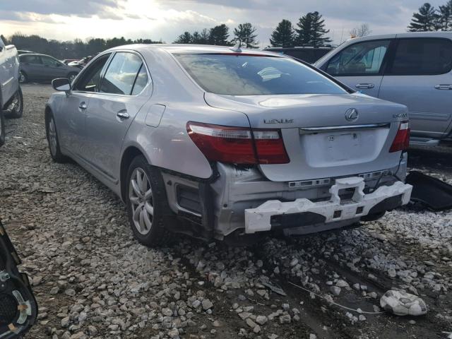 JTHGL46F575014528 - 2007 LEXUS LS 460L SILVER photo 3