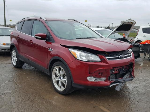 1FMCU0J91EUC19107 - 2014 FORD ESCAPE TIT RED photo 1