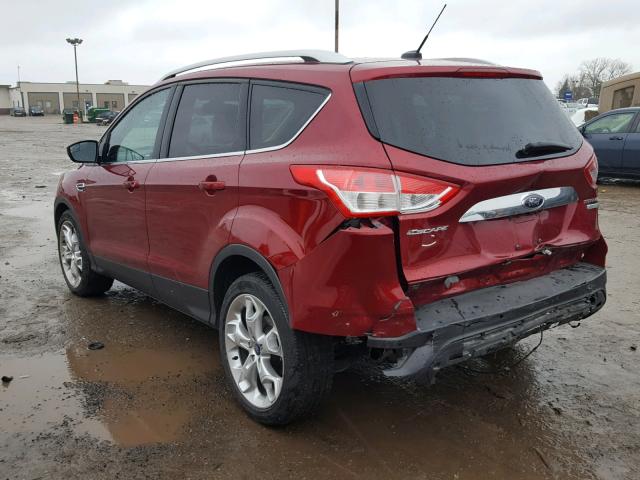 1FMCU0J91EUC19107 - 2014 FORD ESCAPE TIT RED photo 3