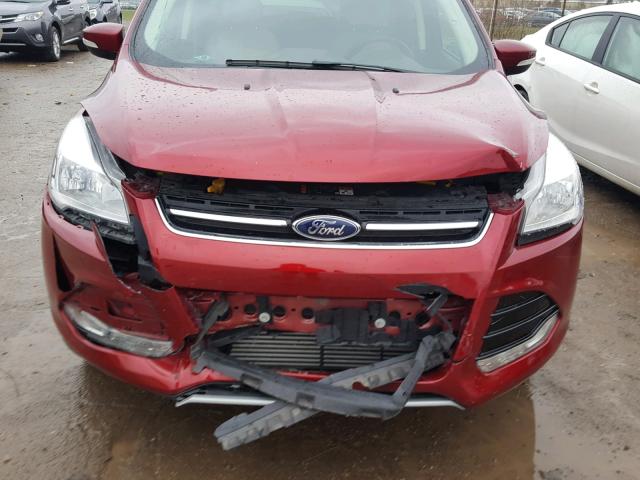 1FMCU0J91EUC19107 - 2014 FORD ESCAPE TIT RED photo 9